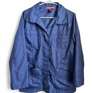 Blue vintage 90s lightweight windbreaker